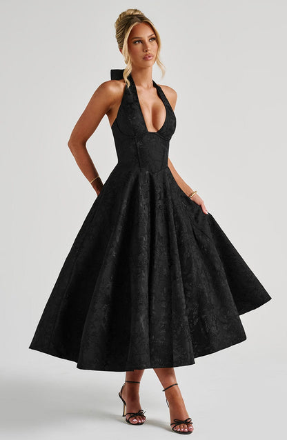 Effie Midi Dress Black